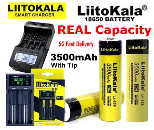 Liitokala Lii-S2 Charger Lii-500 Charger Original Real Capacity