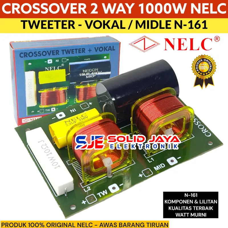 CROSSOVER TWEETER VOKAL 2 WAY N161 NELC - CROSSOVER 2 WAY NELC N-161 TWETER VOCAL MIDLE MIDEL TWITTER MIDDLE TWITER VOKAL MID HIGH HI MIDRANGE CROSOVER CROSOFER CROSSOFER KROSOFER KROSSOFER KROSSOVER KROSOVER PASIF 2 WAY NELC N 161 N-161 ASLI ORI ORIGINAL 7