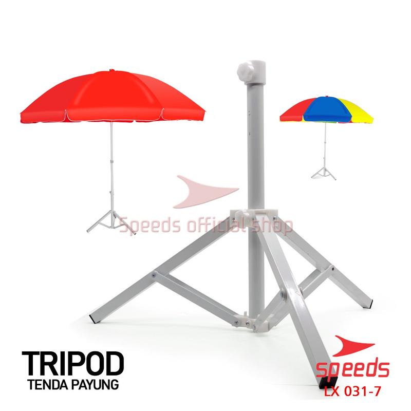 SPEEDS Tripod Stand Kaki Penyangga Tenda Payung Dudukan Camping Outdoor Tenda Tinggi 45cm Bisa Portabel 031-7 1