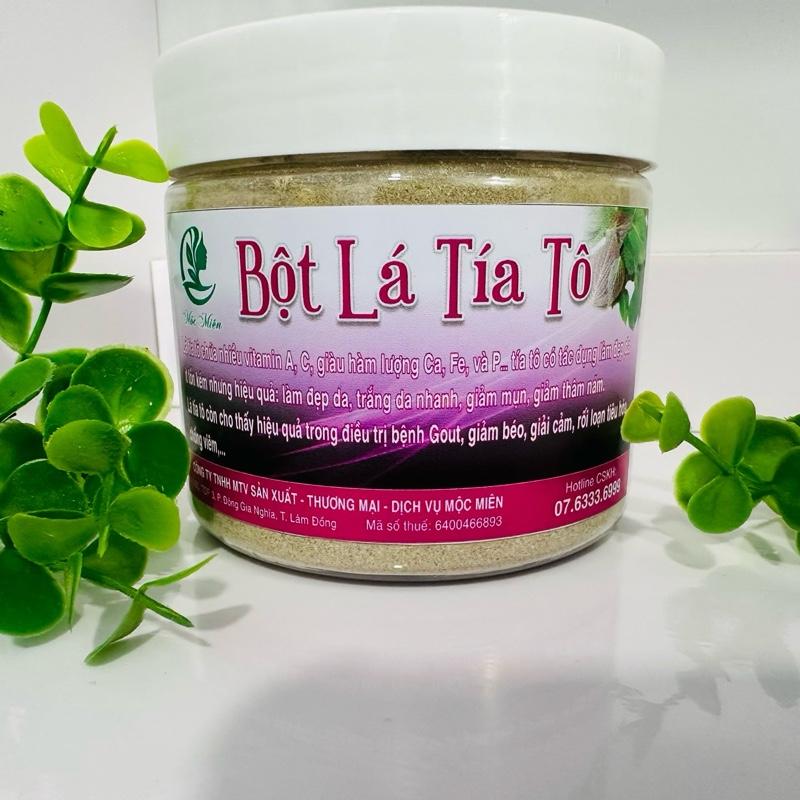 Bột Lá Tía Tô Trắng sáng da