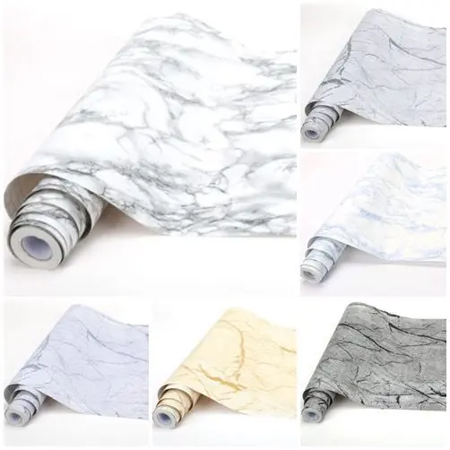 Wallpaper Dinding Marmer Granite Marmer 45cm x 4m Wallpaper White Marmer Cream Mocca Black Marmer 2