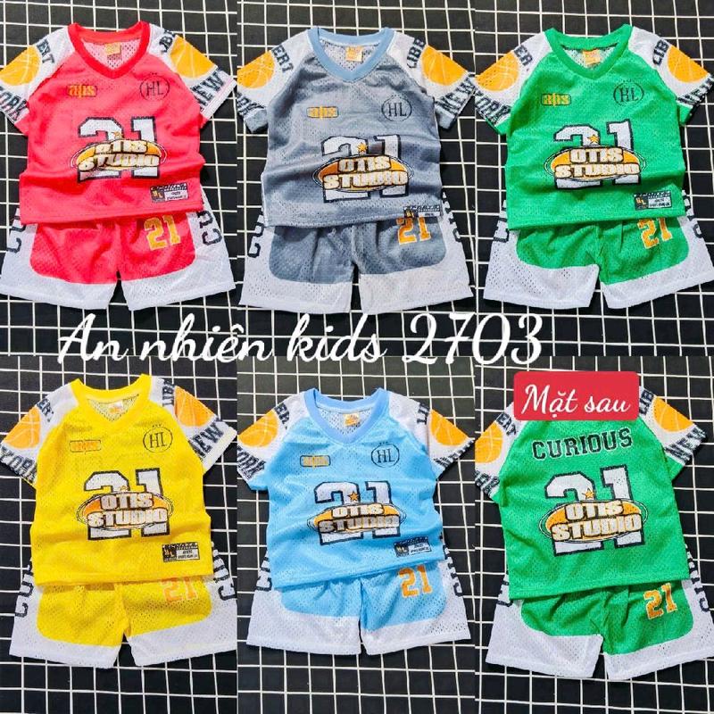 (7/16ký)(TAY3) Combo 3b thun lưới có tay in 3d cho bé Chất thun lưới mềm mại co dãn thích hợp cho bé mặc mùa hè 2