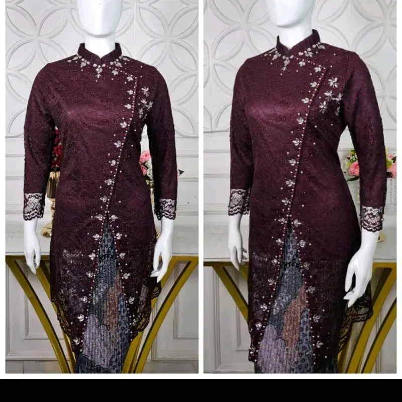 Kebaya Janggan Brukat/Kebaya Wisuda / Kebaya terbaru/ Kebaya pesta / Kebaya Remaja 0