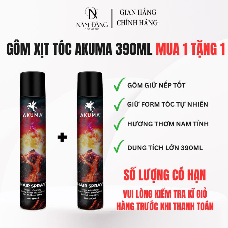 Gôm xịt tóc AKUMA hair spray 350ml - Dành riêng cho Nam giới