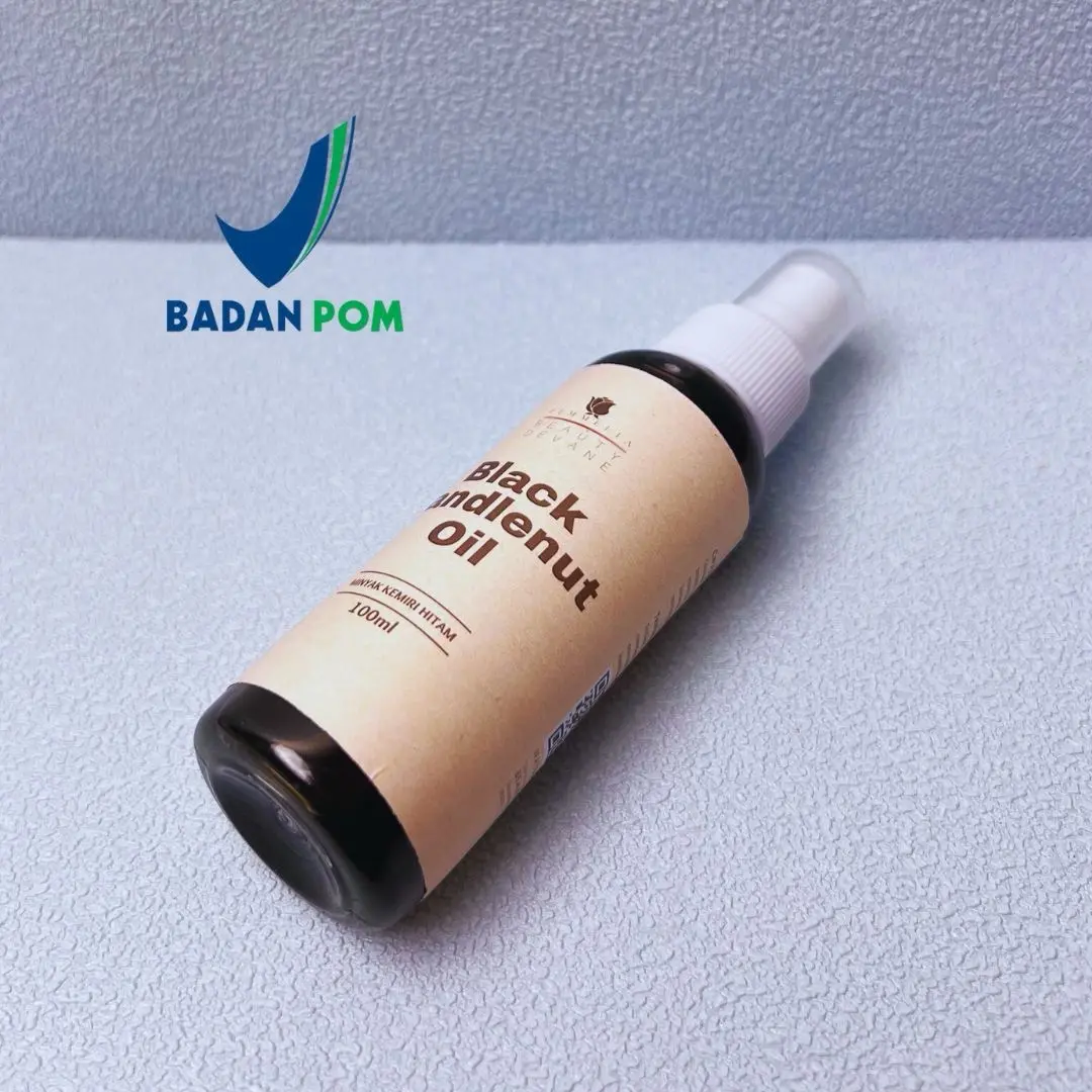 FEMMELIA by Beauty Devane Minyak Kemiri Bakar 100ml Melebatkan Jenggot Perawatan Rambut Rontok Dan Ketombe,menebalkan rambut peria dan wanita