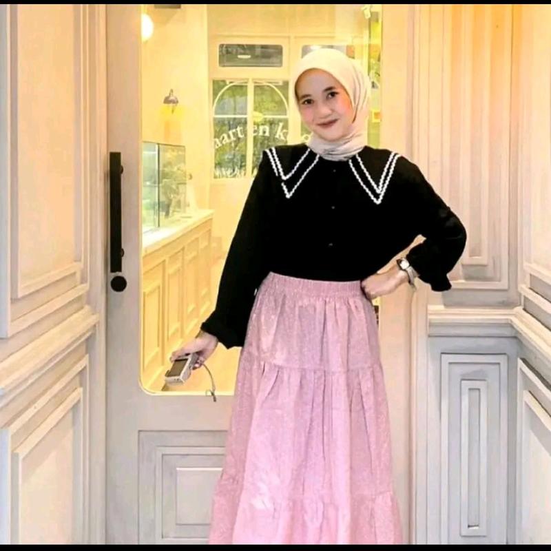 KEMEJA BLOUSE SAILORMON BAHAN SOFT KATUN PREMIUM ALL SIZE FIT TO L LD 110 CM HABISIN STOK 3