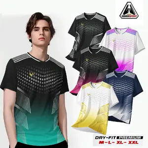 Sting Prem Baju Badminton Premium Dewasa Jersey Bulutangkis Kaos Badminton Print Sport