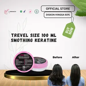 CREAM SMOTING 100ML TREVEL SIZE SMOTH KERATINE HAIRCARE MELEMBUTKAN
