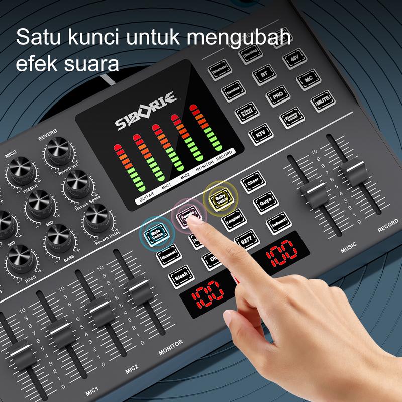 Product Introduction of Siborie OTG Digital live soundcard Y12 dilengkapi dengan kabel OTG 36