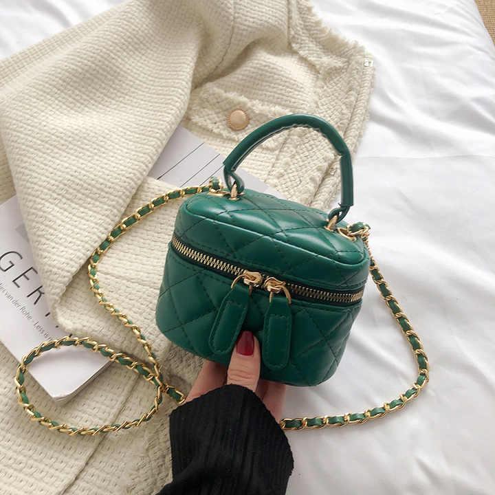 Ghaya - Tas Femme / Tas Selempang Mini / Tas Selempang Bordir / Tas Rantai / Tas Santai / Kulit PU Anyaman