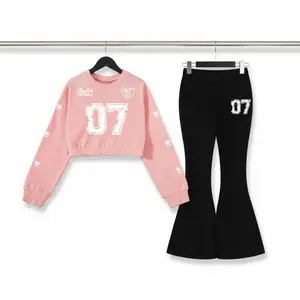 CAIFU Setelan Swater 07 Ballet Football Anak Perempuan Kiyowo Celana Cutebray Anak Anak 2-10 Tahun Bunda