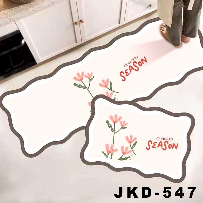 Product Introduction of Keset Dapur 2 in 1 Door Mat Trendy Keset Kaki Dapur Kamar Tebal Anti Slip rumbai 24