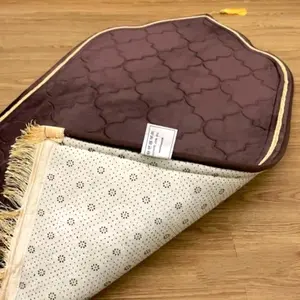 Sajadah Kubah Tebal Sajadah Turkeyi Embos Ukuran 110x70cm Rumbai Muslim Turki Lembut&Nyaman - Motif Kubah