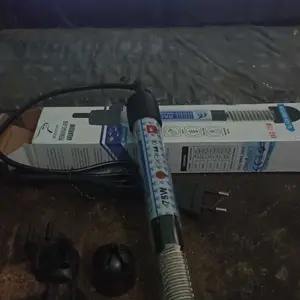 Heater kaca pemanas air aquarium penstabil suhu air aquarium heater 25watt 50watt 75watt 100watt heater rostoon rkc aquarium aquascape