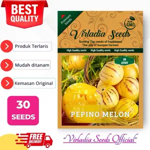 [Virladia Seeds] 30 Biji Benih tanaman melon pepino kuning