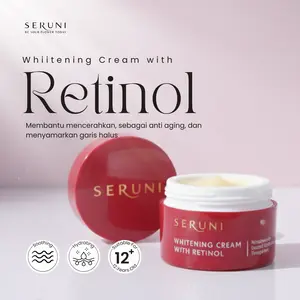 Seruni - Whitening Cream With Retinol - Untuk Membantu Menyamarkan Kerutan , Mencerahkan & Garis Halus Pada Wajah - [ 1 Pcs]