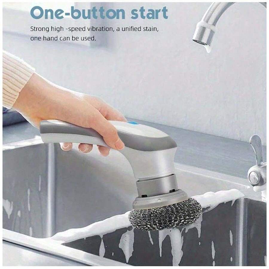 QPT Mall Sikat Elektrik 4 in 1 Handheld Sikat WC Elektrik Sikat Kamar Mandi Rotasi Cerdas 360° Derajat Kebisingan Rendah Tahan Air IPX7 Wastafel Dapur Cleaning Brush QPT Mall Sikat Elektrik 4 in 1 Handheld Sikat WC Elektrik Sikat Kamar Mandi Rotasi Cerdas 360° Derajat Kebisingan Rendah Tahan Air IPX7 Wastafel Dapur Cleaning Brush