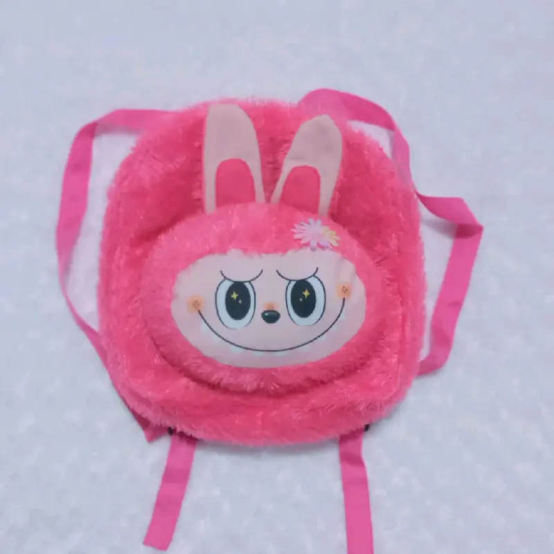Tas Ransel Kepala Labubu Masuk Buku Tas Gandong Bulu Rasfur Lucu Bisa Cod 3
