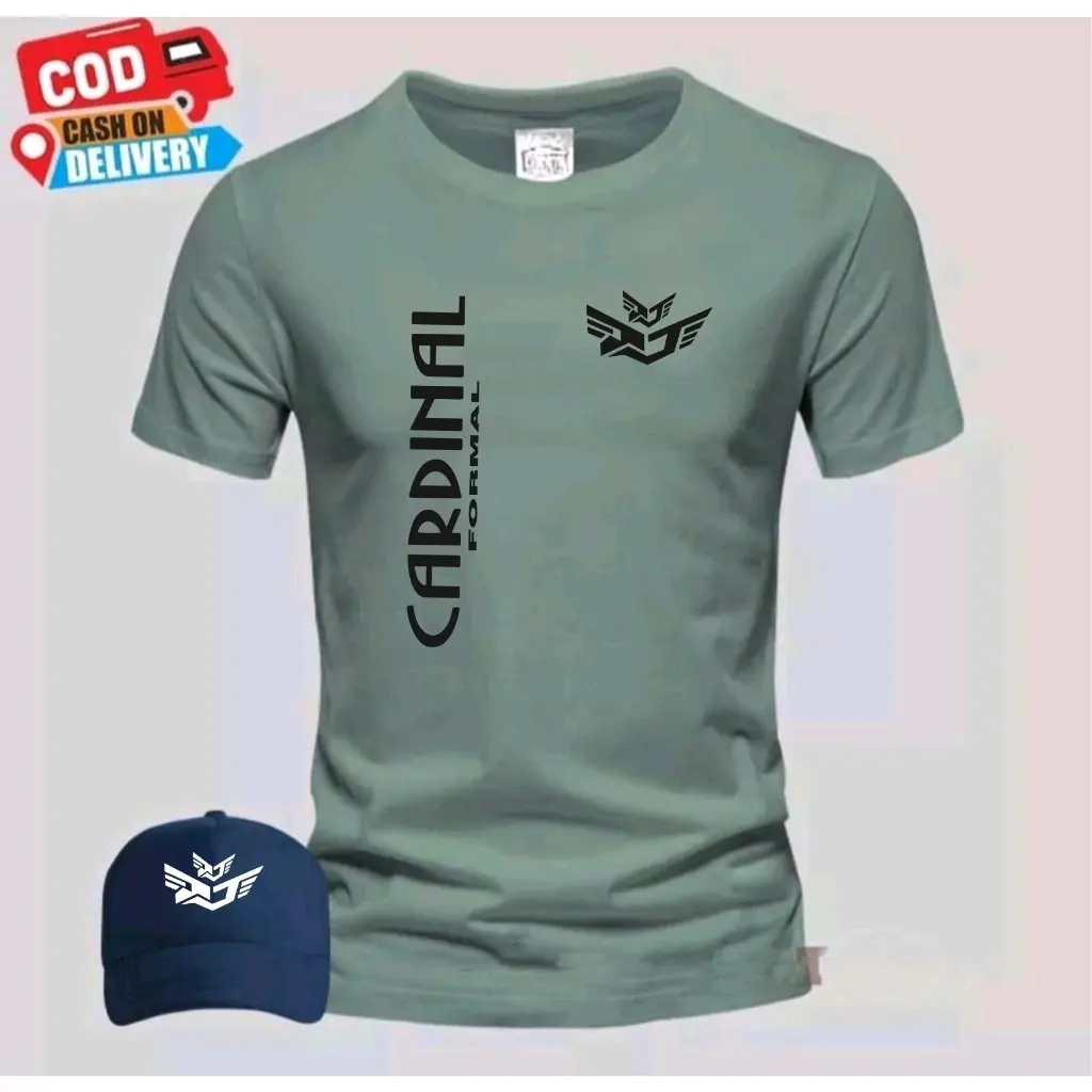 BONUS TOPI Terbaru !  Kaos Distro Pria Wanita Terbaru Kaos Distro Pria Free Topi  Terbaru Print Black 100% Catoon Combed 24s - Premium Quality Kain Tebal Lembut Keren