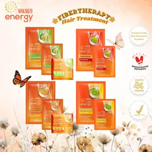 MAKARIZO Hair Energy Fibertherapy Hair & Scalp Creambath 30g / 60g - Membantu Melembutkan Rambut