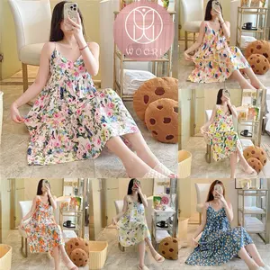 WOORI Daster Rayon Wanita | Daster Tidur Wanita | Daster Wanita Tanpa Lengan