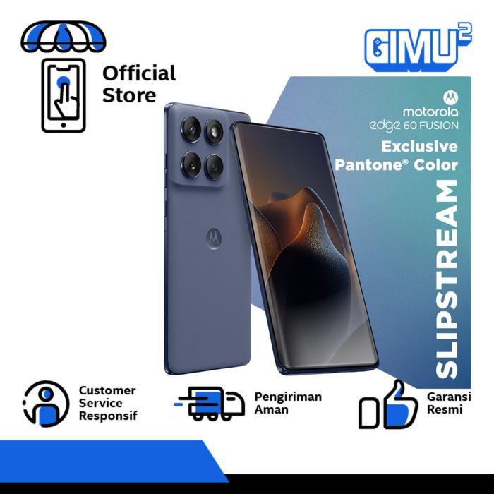 Gambar Motorola Edge 60 Fusion 5G 12/256GB - Moto AI - MTK Dimensity 7400 - 4500 nits - 6.7 inch 4D Curved Display - Gorilla Glass 7i - Slipstream dari GIMU GIMU MOBILE undefined Tokopedia