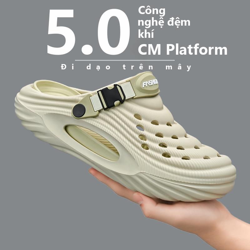 Dép EVA thời trang cho nam, đế dày, tăng chiều cao, Có Thể Điều Chỉnh, chống trượt, mềm mại và không thấm nước, không mùi, có thể biến dạng, [Thanh Toán Khi Nhận Hàng], COD,2503