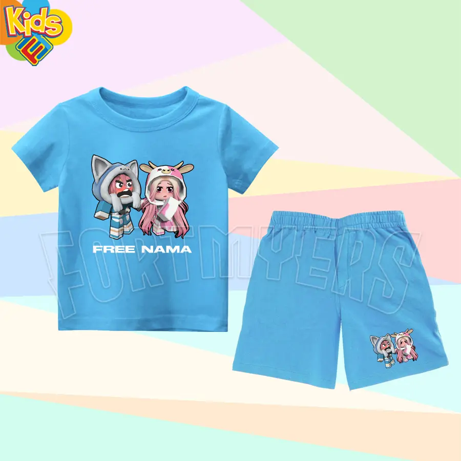 SETELAN ANAK ATUN MOMON YOUTUBER MINECRAFT ROBLOX SETELAN BAJU KAOS CELANA ANAK LAKI LAKI DAN PEREMPUAN