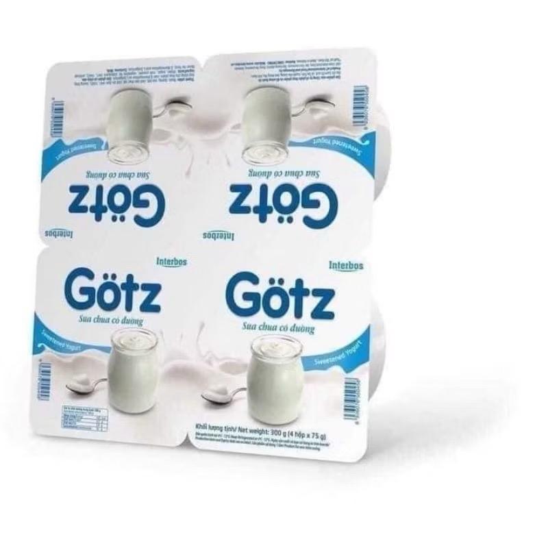  Thùng 48 Hũ Sữa Chua Gotz Ngon Tuyệt Được Làm Từ Men Sữa Chua Đặc Trưng Có Vị Béo Nhẹ Và Không Chứa Chất Bảo Quản 