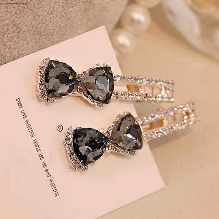 Kẹp Tóc Kim Cương Giả, 1 Cái, Kẹp Tóc Hàn Quốc, Ngọt Ngào, Tinh Tế, Thanh Lịch, Phụ Kiện Tóc