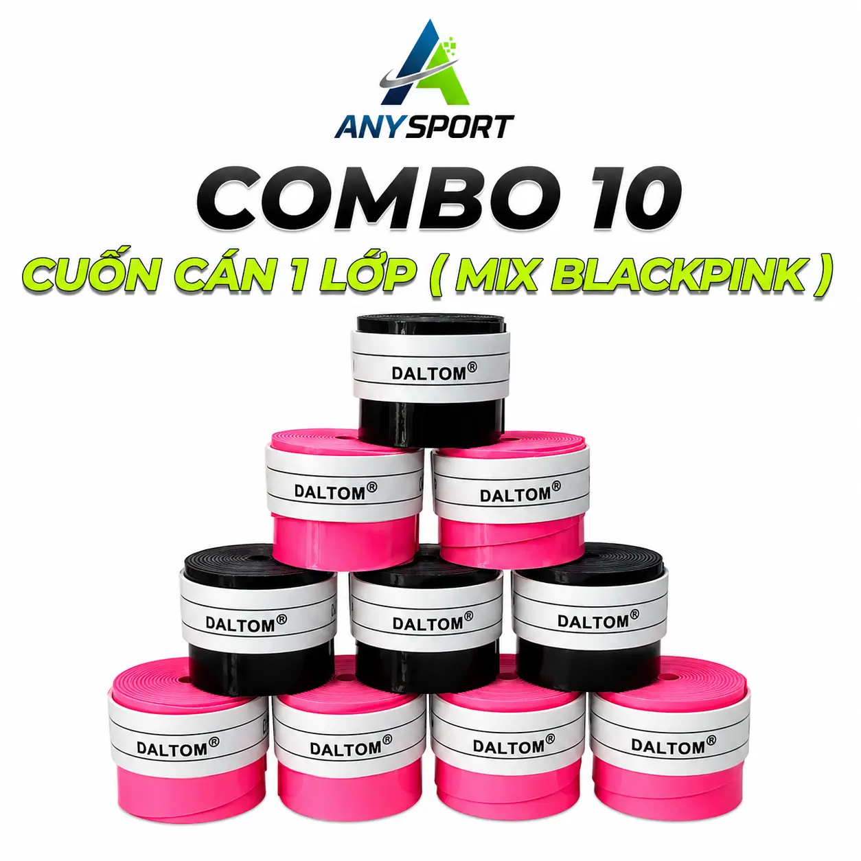 10 CUỘN MIX ĐEN - HỒNG