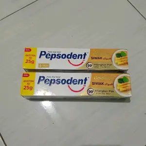 paket hemat 2 pcs pasta gigi pepsodent siwak netto 150+25g