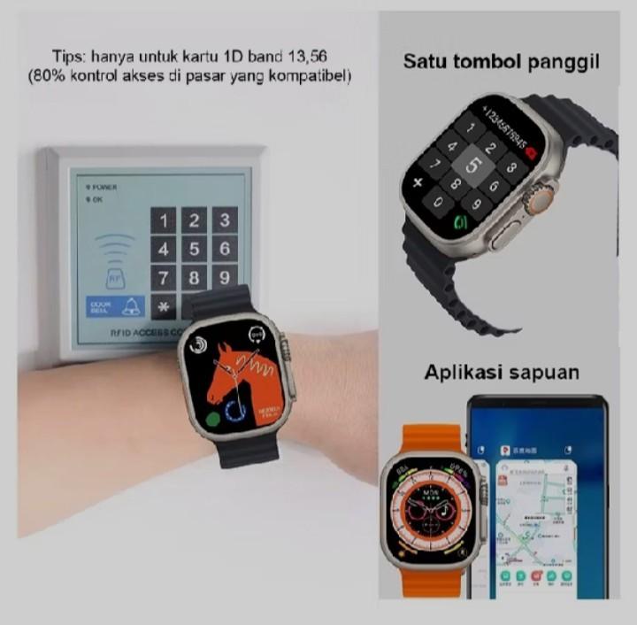 jam tangan cerdas 800 ultra  Bluetooth Telepon Smart Watch Ponsel