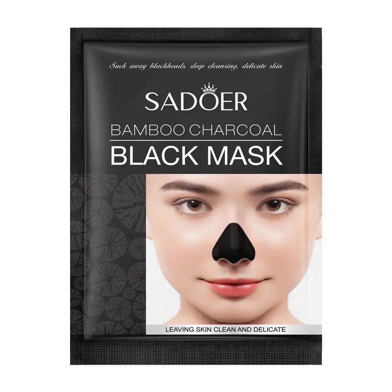 20 PCs Black Mineral Mud Face Nose Deep Cleaning Nasal Blackhead Acne Remover Purification Mask
