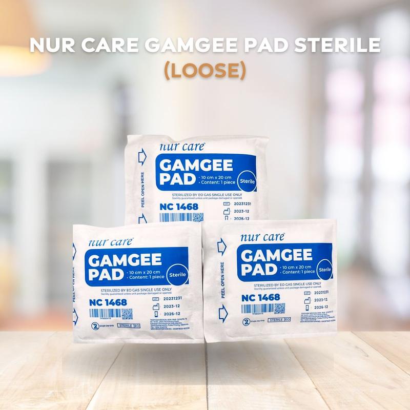 NUR CARE Gamgee Pad Sterile 10CM X 20CM | Penutup Luka - TikTok Shop ...
