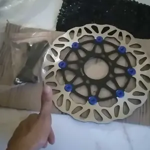 Piringan Disc Cakram Honda Beat Vario Scoopy Spacy 260MM CR7 Plus Breket - Disc Cakram Depan 260MM Motorcycle