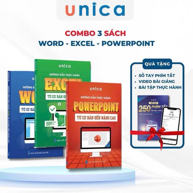 Conbo 3 sách hướng dẫn thực hành Word - Excel - Power Point: kèm tài liệu học