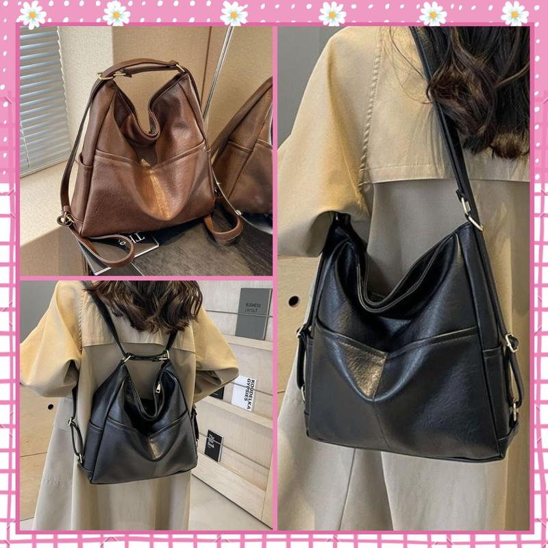 Túi xách nữ đeo chéo túi đeo vai đeo kiểu balo 2 trong 1 thiết kế 2 ngăn trước Bachhoaonline68 017