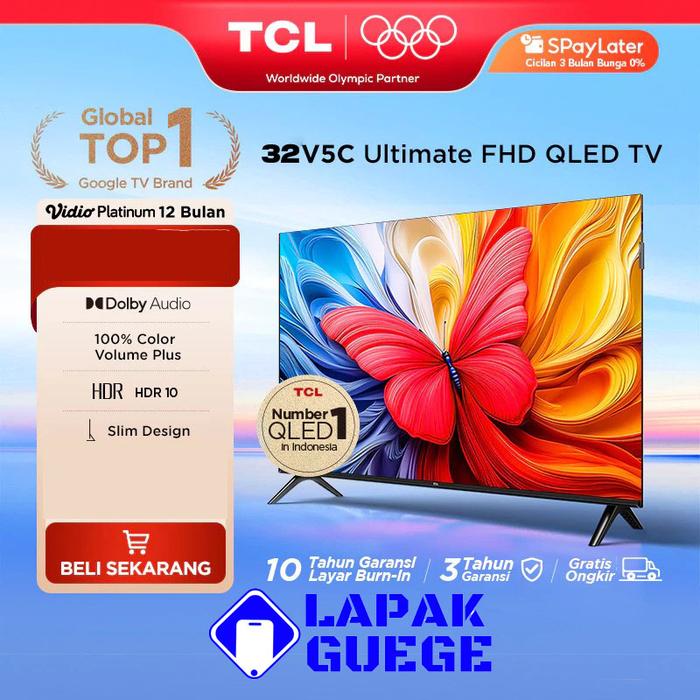 Jual LED TV TCL 32 inch V5C (Model: 32V5C) [Ultimate 2K QLED TV] - 2K ...