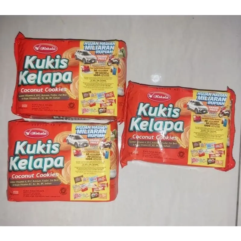Cod / Kokola kukis butter 218 gram 3 pcs / Kokola kukis 218 gram / Kokol kukis kelapa / Kokola kukis rasa mochachino_kelapa_susu_butter / Kukis kokola 218 gram 3 pcs 8