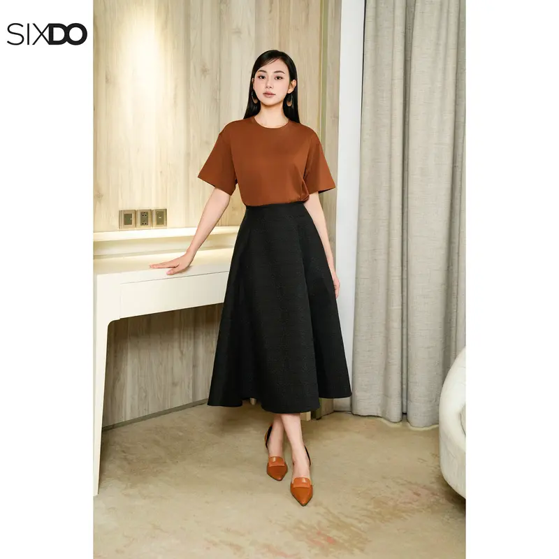 Áo phông chữ thêu SIXDO (Sixdo Embroidered Cotton Tshirt)