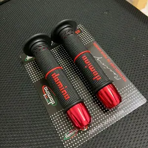 Handgrip Domino premium +  jalu Stang full cnc universal cocok untuk semua motor