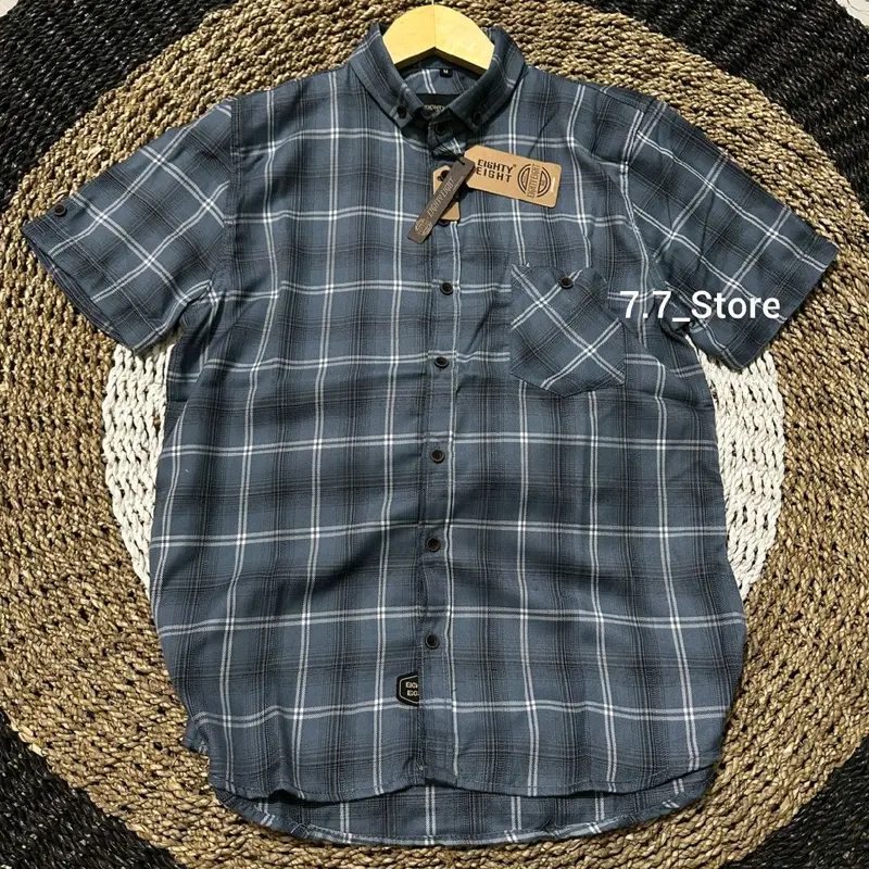 LENGAN PENDEK/KEMEJA BRIIL EIGHTY EIGHT Terlaris Kemeja Flanel Premium Quality Lagi Hits di cari Kemeja Distro Nyaman Kotak 5