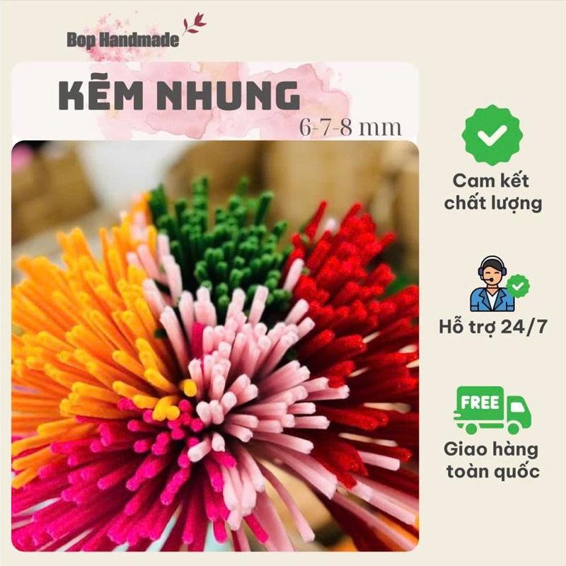  Kẽm Nhung Xù LOẠI 1  1 bó ~ 100 sợi  Decor Decor Phòng 