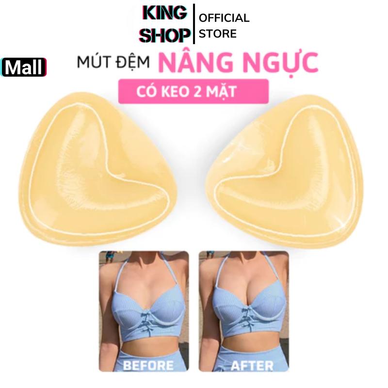 Miếng Độn Ngực Silicon Mềm Dày 3cm Siêu Nâng V1 Độn Ngực Hình V Nâng V1 Tự Nhiên King Shop D3008