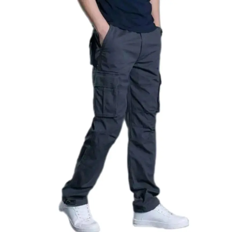 PAKET HEMAT ISI 3 PCS CELANA CARGO PANJANG PRIA DEWASA PINGGANG KARET SIZE 27-33 PREMIUM SLIMFIT NYAMAN Katun Formal Casual Distro Hitam Stretch 2