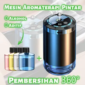 【COD】Pengharum Ruangan Mobil - Aroma Segar, Lampu LED Starlight + Pelembap Udara, Penghilang Bau, Aman untuk Ibu Hamil dan Bayi, Isi Ulang USB (Pengharum Ruangan Mobil)