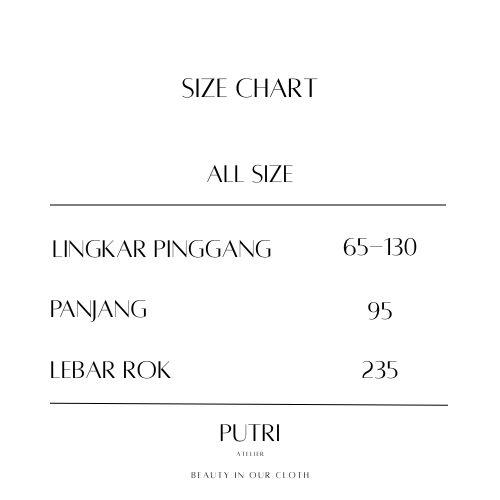 Putri Atelier - Zara Skirt Maxi Cotton Embroidery Rok Wanita Katun Bordir Renda Premium