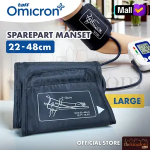 TaffOmicron Manset Large 22-48 cm Reusable Blood Pressure Cuff Big Pengukur Tekanan Darah Arm Strap Tensi