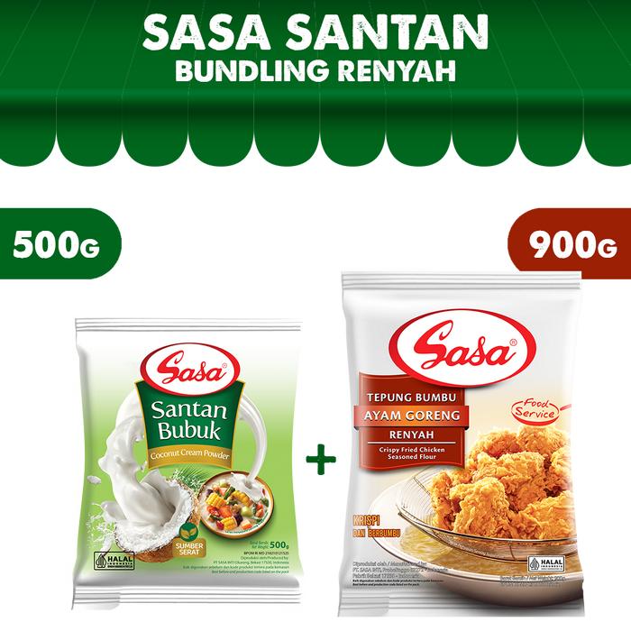 Gambar Sasa Tepung Bumbu Renyah 900gr + Sasa Santan Bubuk 500gr dari Sasa Melezatkan Kota Administrasi Jakarta Timur Tokopedia
